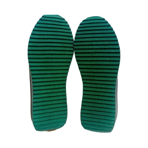 New Steve Madden Kinkade Retro White Green Sneakers 8.5 - Picture 4 of 9